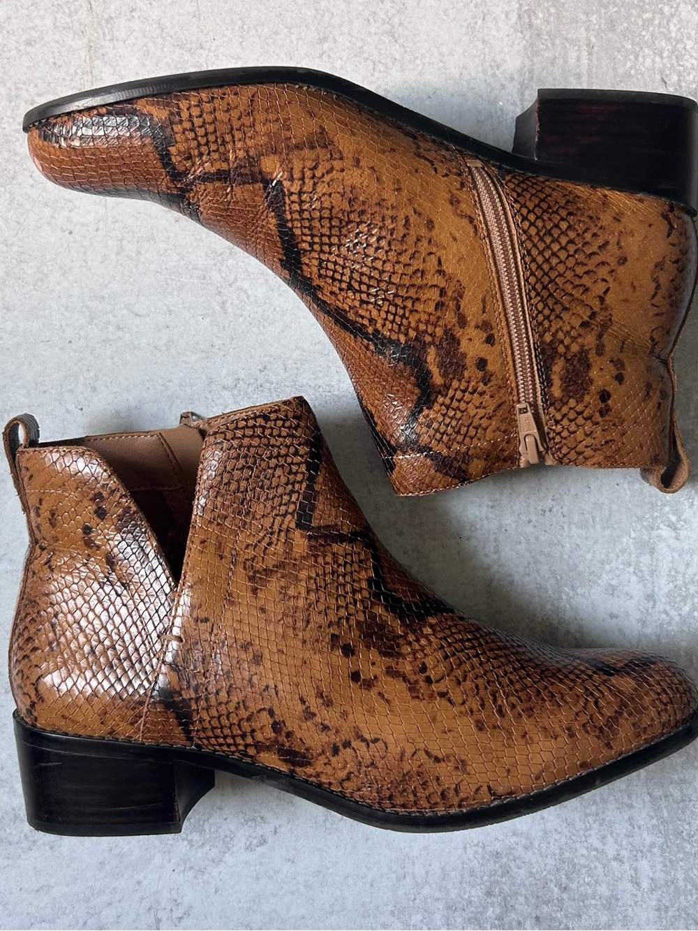 Vionic Clara Snake Print Bootie